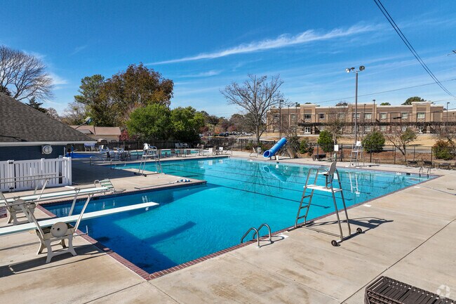 Blossomwood Pool sits next to Blossomwood Elementary and provides a great way to cool off.