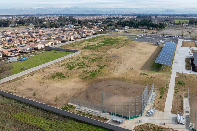 The sports fields at Young Elementary School in Fresno.