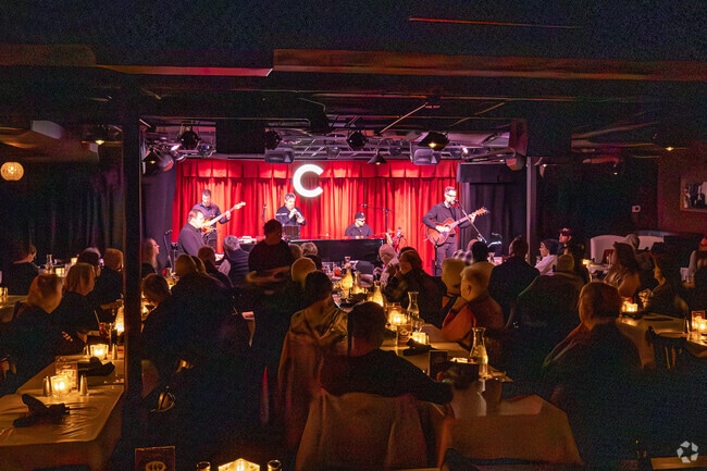 Crooners Lounge and Supper Club features two unique music stages featuring a wide range of genres.