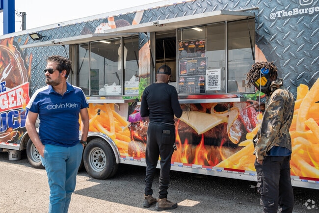 The Burger Truck has fresh and juicy burgers that are 100% halal in Claytown.