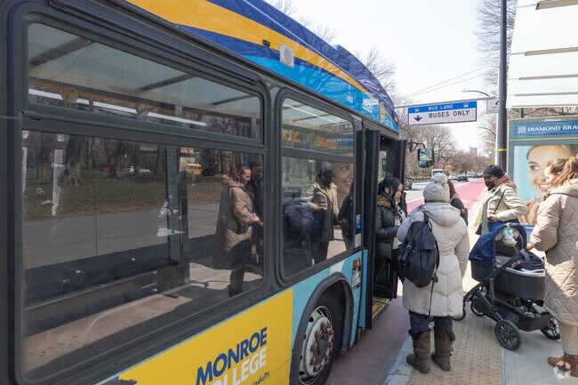 Residents of Pelham Gardens can catch the BX12 express bus along Pelham Parkway.