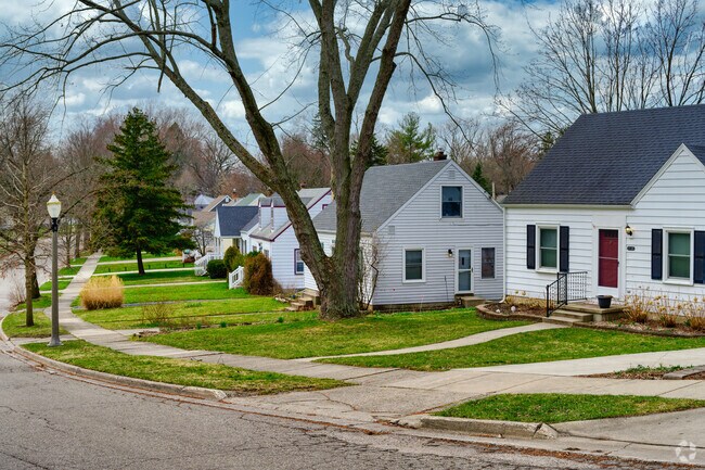 Stylized Cape Cods line the quiet streets of Old Everett.
