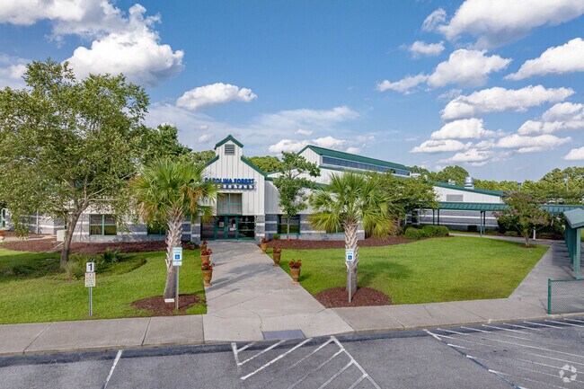 Carolina Forest Elementary School shade trees and beautiful landscaping in Forestbrook.