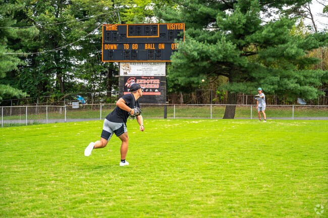 Play catch at Andover Park in Linthicum.