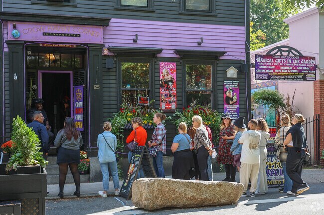 Crowds flock from near and far to visit Crow Haven Corner, the nation's oldest witch shop, just a short distance from the Castle Hill neighborhood.