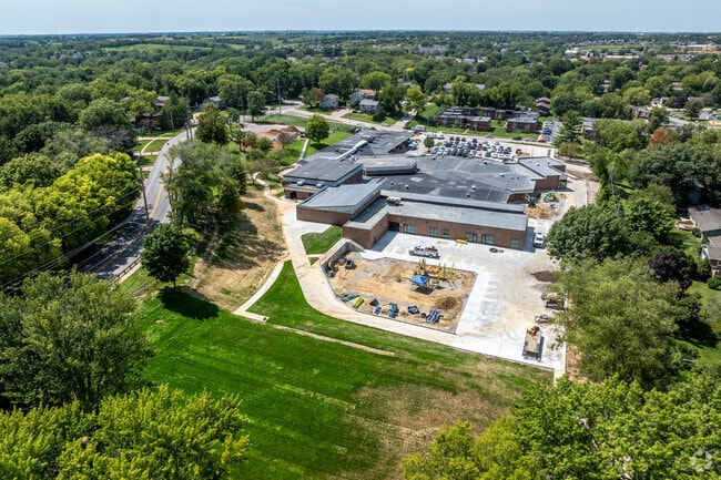 Horn Elementary is tucked into established Iowa City neighborhoods.