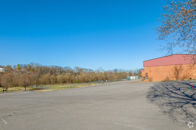 Riverside Elementary School has ample parking for students and teachers in Columbia.