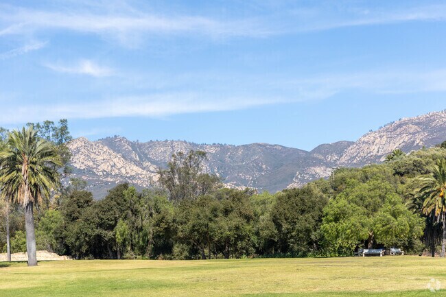 Santa Barabra is boardered by large mountains.