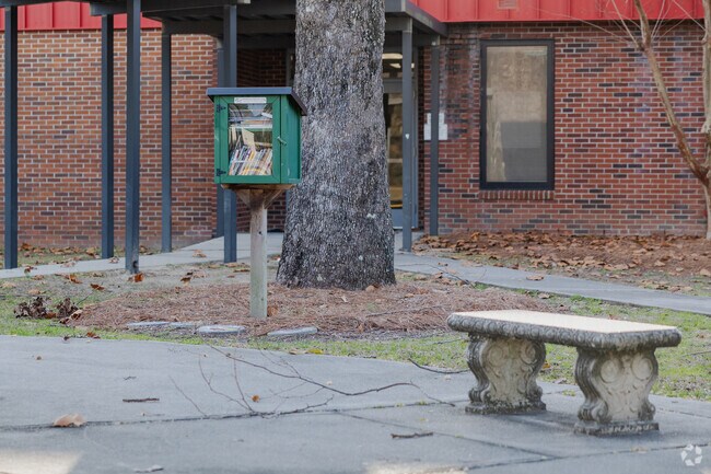 Whitesville Elementary School in Moncks Corner has a book share on campus.