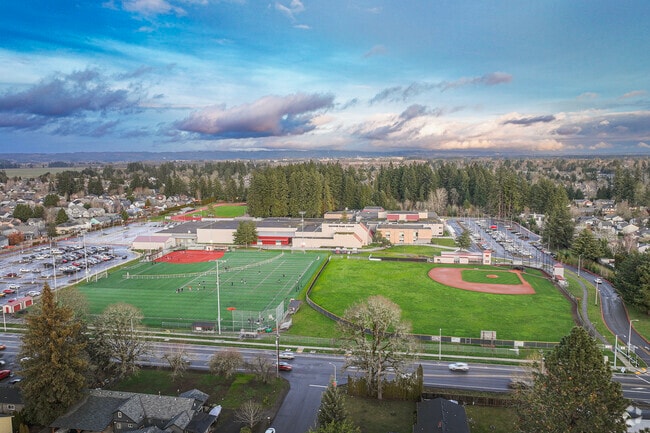 Glencoe High School's student athletes benefit from the school's modern facilities in Hillsboro