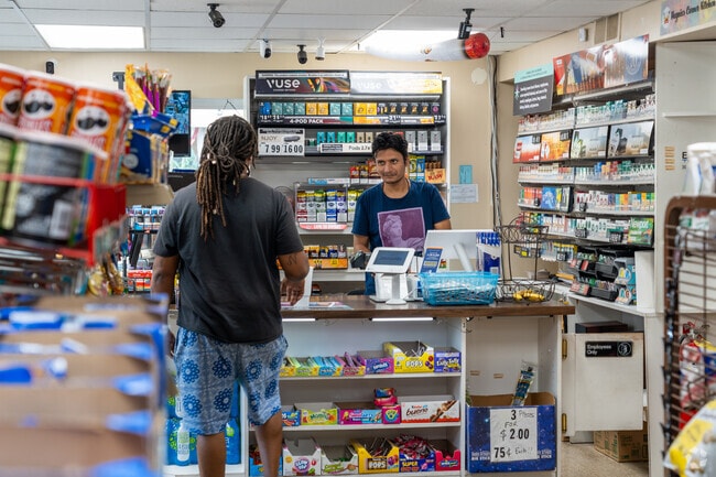 You can shop convenient local stores like Haynies Corner Mart for grocery items and hot food.