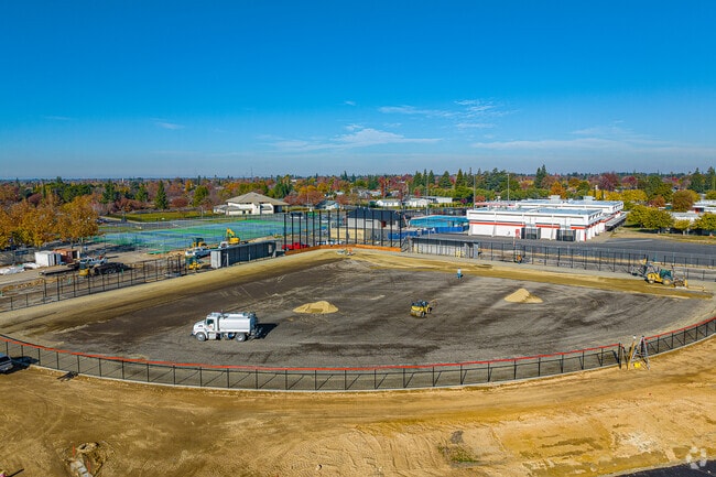 Construction ensues at Foothill High School.