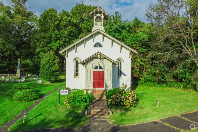 Buckingham is filled with historic rustic architecture.