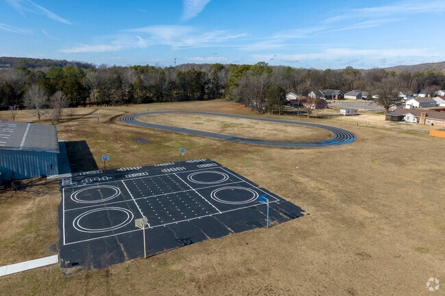Athletic fields for Full campus for James Dawson Elementary School in Huntsville Alabama.