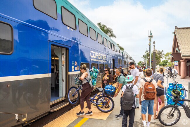 Residents can travel the Coast on the COASTER commuter rail line with stops near Tamarack Point.