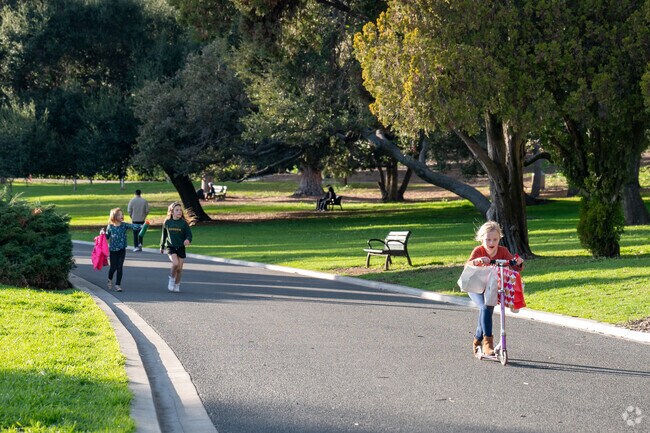 Bring your kids to ride bikes or scooters at Lower Arroyo park.