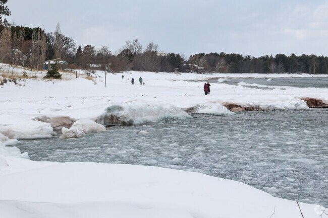 Shiras Park and McCarty’s Cove Park beach in Marquette are popular year-round.