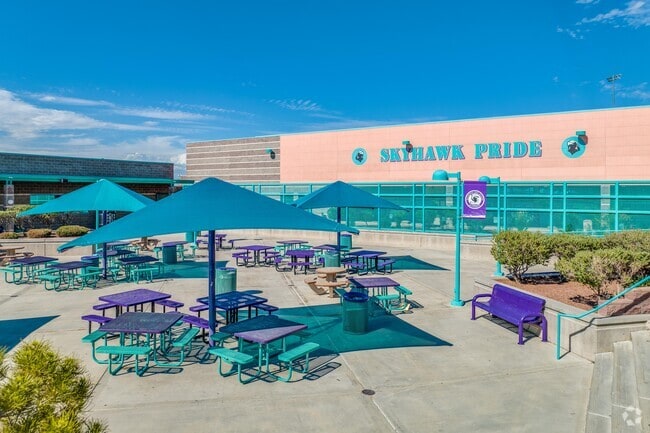 Eat lunch outside at Silverado High School.