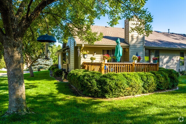 Private patios and decks allow for a personal oasis.
