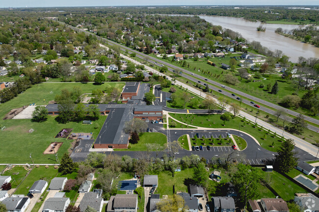 Maumee Intermediate School sits off of the Anthony Wayne Trail.