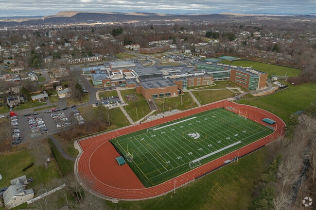 Find great academics and athletics at Francis T. Manley High School.