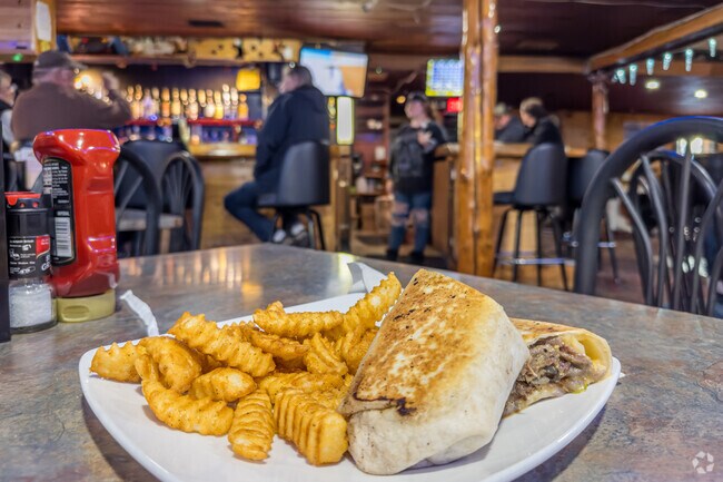 The Mulliken Roadhouse is a popular dinner and drinks spot near Sunfield.