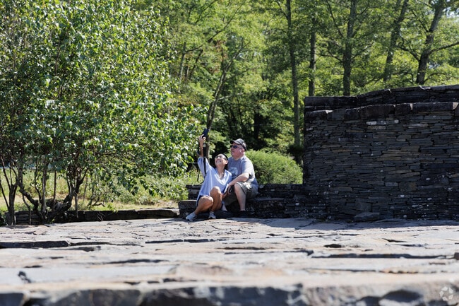 Less than a 10-minute drive from Ruby is the large environmental sculpture known as Opus 40.