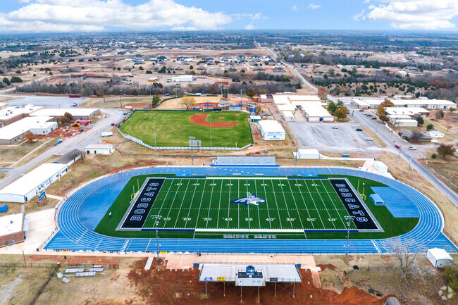 Bridge Creek High School has a new football stadium.