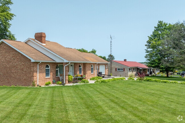 Well manicured lawns are found throughout the quiet residential streets of Saint Thomas.