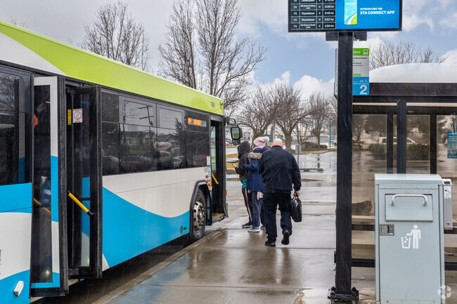 The Mirabeau neighborhood has a park and ride available for alternative commuting.