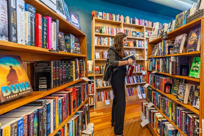 Raven Books is an independent book store specializing in literary fiction, mysteries.