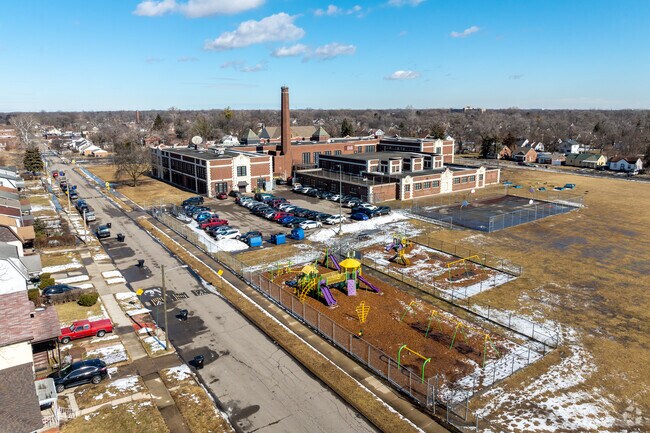 Kids will enjoy playing outdoors on the new playground at Nolan Elementary-Middle School.