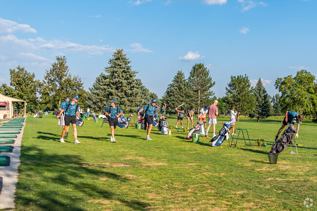 Golfers can practice their golf swing at the Collindale Golf Course in Scotch Pines.