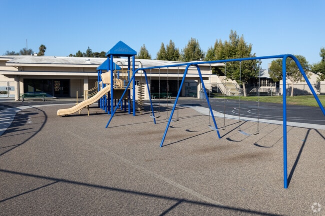 Alexander J. Stoddard Elementary School students can enjoy playing on the playground at recess.
