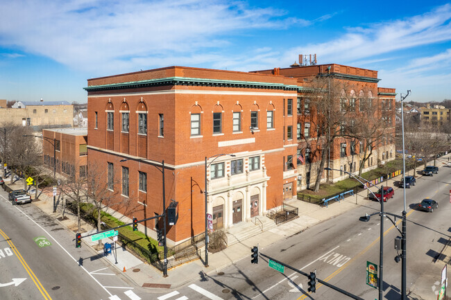 Overview of the Funston Elementary school building.