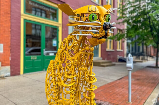 Downtown York’s sculptures are a short walk from North York.