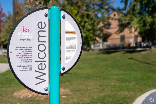 Enjoy the modern playground equipment at Southlawn Park.