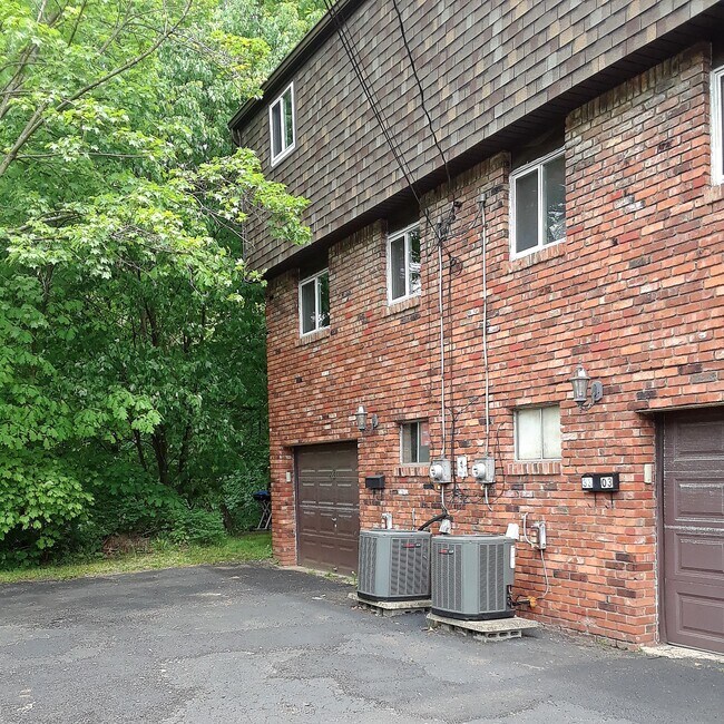 Back garage entrance to building