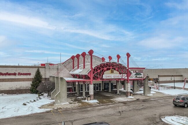 Ashtabula Town Square is a retail hub for the city, with a mall and adjacent big box stores.