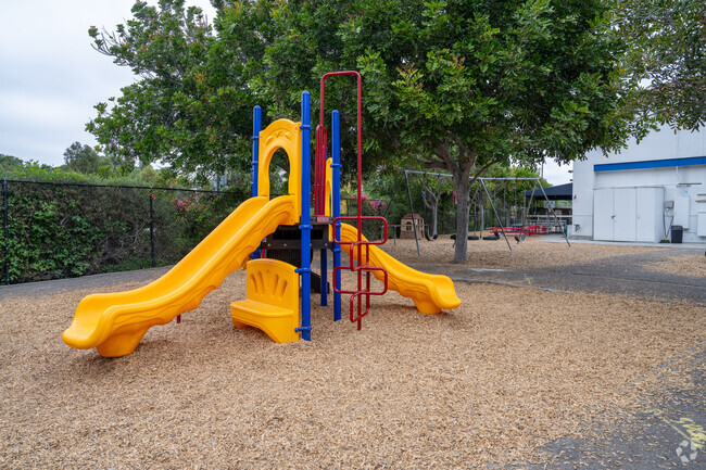 The playground is fun for all the kids attending Montessori School of Oceanside.