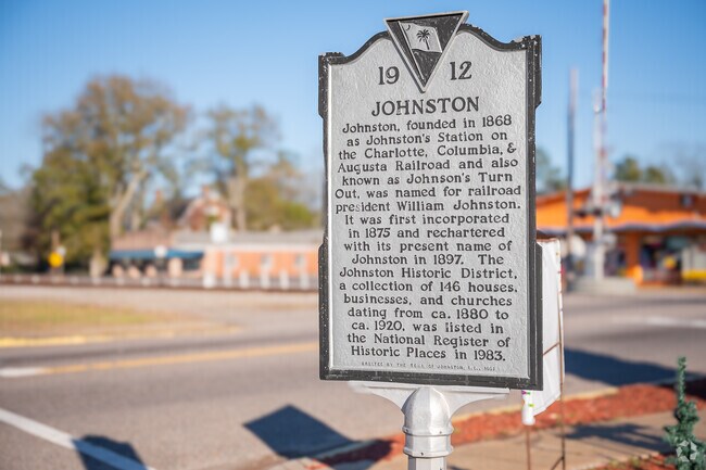 Several historical markers can be found all around Johnston.