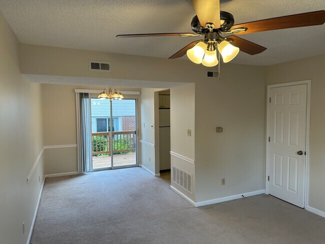View from living room to dining room