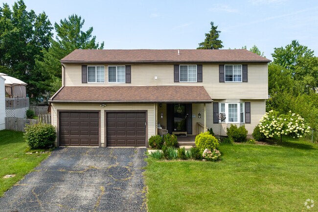 Traditional two-story homes are popular in Independence Village.