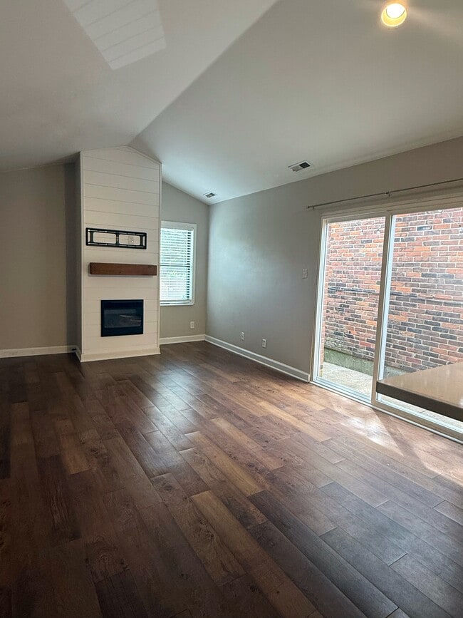 Living Room with Electric Fireplace