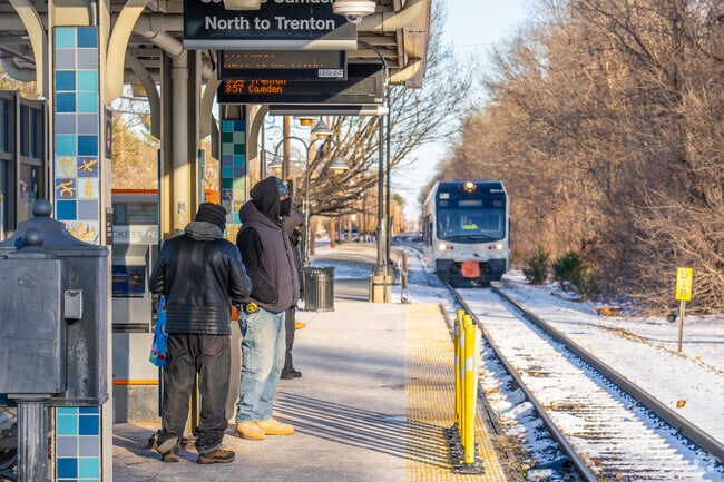 Buckingham Park is a commuters dream, with River Line trains nearby.