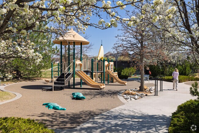 There is small playground area for the family in Vista Ridge.