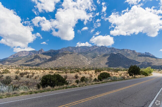The Sandia Mountains offers amazing hiking trails in S Y Jackson.