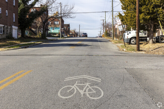 Carroll-South Hilton has dedicated bike lines throughout the community.