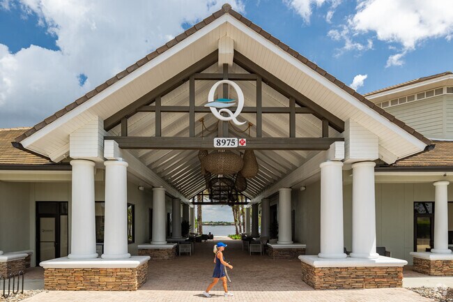 The Quarry beach club has restaurants, athletic amenities, and a clubhouse.