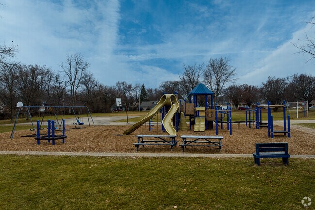 Playgrounds fill up with laughter each day at Oakview Elementary School.